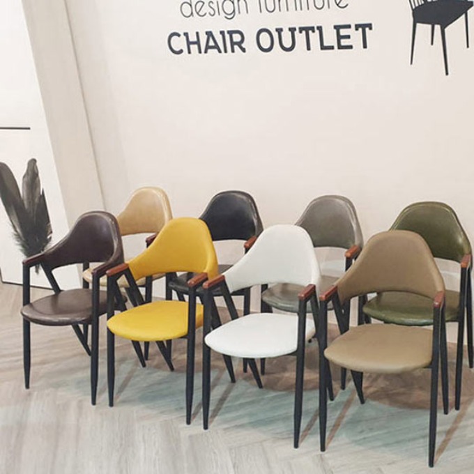 비올렛콤비 업소용의자 철제의자 카페 디자인 식당 의자