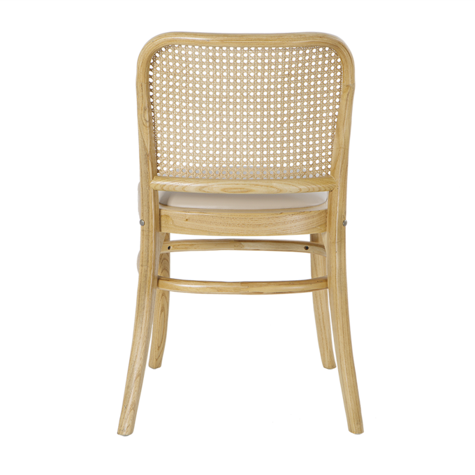 플라디아 가죽 쿠션 체어 원목의자 라탄 카페 인테리어 업소용 식당 의자 CGP